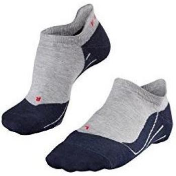 Falke RU4 Endurance Invisible Men's Running Socks - Grey Cotton
