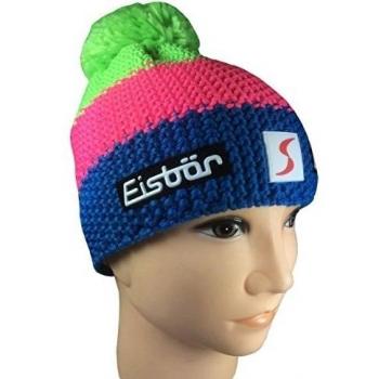 Original oso polar pompón Star Neon Pompon - SP, azul/rosa/verde con pompón verde