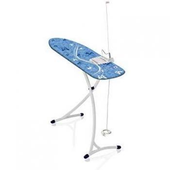 Leifheit Air Board XL Ergo Plus - Tabla de planchar de plástico, color azul/blanco, 140x38 cm