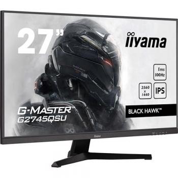 iiyama G-Master G2745QSU-B2 27 QHD Gaming Monitor - 2560 x 1440, IPS, 100Hz, 1ms Response Time, HDMI/DP, Built-in Speakers