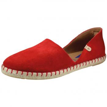 Alpargatas de Sarga Carmen Rojo para Mujer - Verbenas de Velour - Talla 40