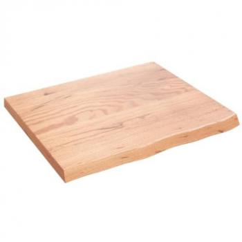 Estante de pared madera de roble tratada marrón claro 60x50x2cm