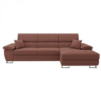 Sofá rinconero Comfivo 137 con función de descanso, caja de ropa de cama y medidas 275x170x71cm