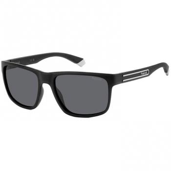 Polaroid Men's Polarized Rectangle Sunglasses PLD 2157/S Matte Black
