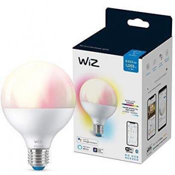 Bombilla Inteligente LED RGBW G95 12W E27 con Wi-Fi y Bluetooth Compatible