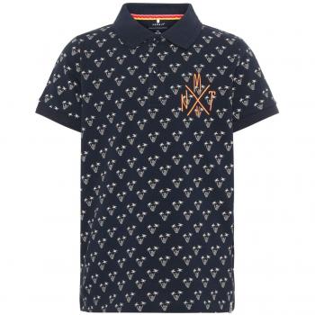 NAME IT - Polo - Manga Corta - para niño Azul Oscuro