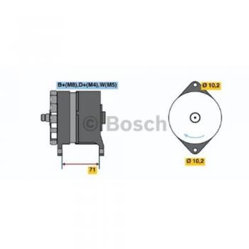 Alternador Bosch 0 986 039 340 Remanufacturado