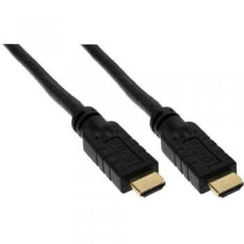 Cable HDMI de alta velocidad con Ethernet, conectores macho a macho, 3 m, color negro y dorado