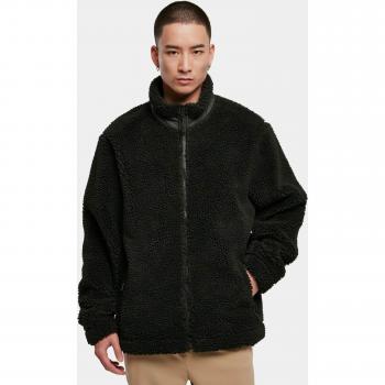 Urban Classics Basic Sherpa Fleece Jacket for Men - 5XL Black