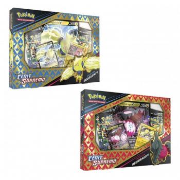Caja Pokémon TCG: Espada y Escudo Cenit Supremo - Colección V Regieleki o Regidrago (Español)