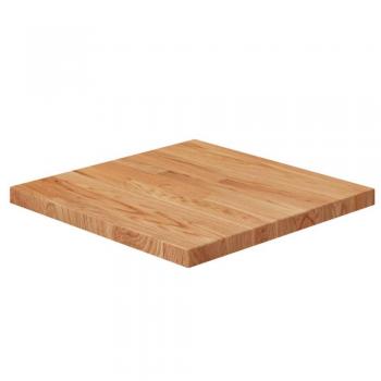 vidaXL Square Table Top Light Brown 40x40x2.5cm Treated Solid Wood Oak