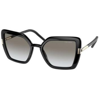 Prada PR 09WS 1AB0A7 Black/Grey Gradient Butterfly Sunglasses for Women
