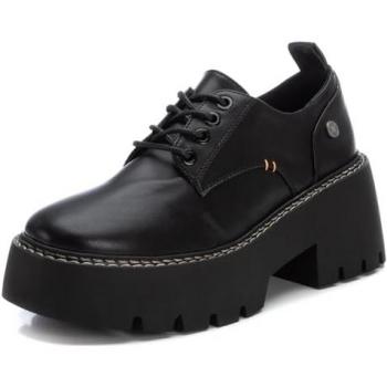 Refresh - Zapatos de cordones de mujer con doble suela de goma y tacón, color negro, talla 40