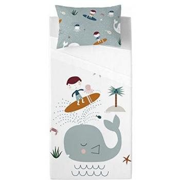 Sábana Encimera Surf 100% Algodón 160 x 270 cm para Cama de 90 cm