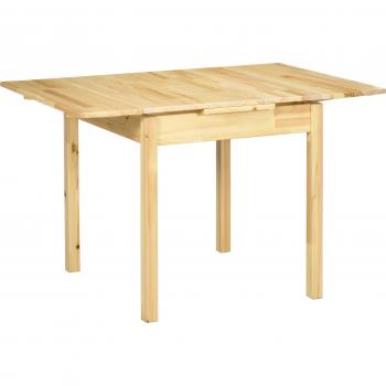 Mesa de Comedor Plegable de Madera con Alas Abatibles