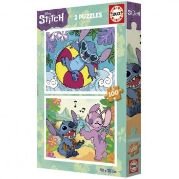 PUZZLE 2X100 PIEZAS STITCH