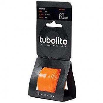 Tubolito S-Tubo Road Ultralight Inner Tube 700C, Presta Valve, Size: 700/18-28mm, 60mm length, Color: Orange