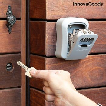 Caja de Seguridad para Llaves InnovaGoods LorK - Cofre con combinación, diseño moderno, material resistente, fácil instalación y capacidad para múltiples llaves