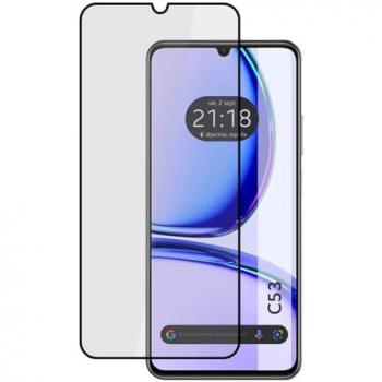 Protector Cristal Templado Completo 5D Full Glue Negro para Realme C53 Vidrio