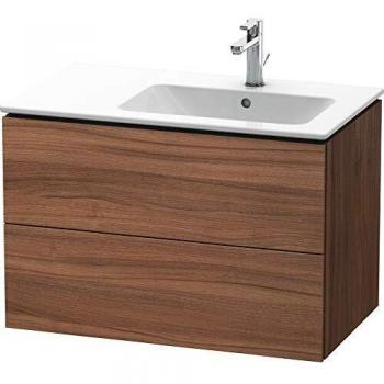 Mueble Bajo Lavabo Duravit L-Cube 82x48,1cm, 2 Cajones, Lavabo Derecho, Nuez Natural