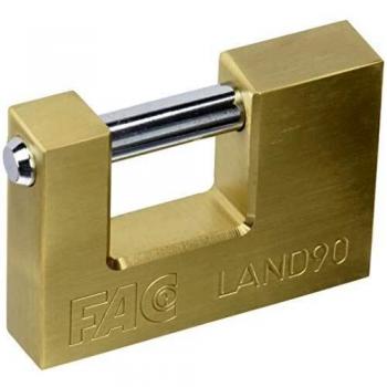 Fac seguridad - Candado rectangular 90mm laton