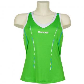 Babolat  - Camiseta sin mangas de running para mujer, color verde, talla S