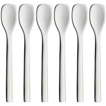 WMF Nuova Juego 6 Palas café Espresso, Acero Inoxidable Pulido