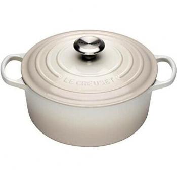Le Creuset 21177247164430 Cast Iron Round Casserole 24cm Meringue