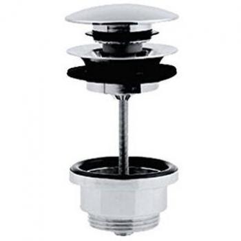 Desagüe Universal Push-Open 1 1/4 para Lavabo con Sobretensión - Cromado