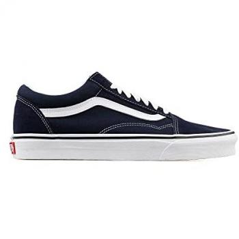 Zapatillas Vans Old Skool Azul Oscuro para Hombre, modelo clásico de skateboarding, talla 37 EU