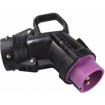 Enchufe Móvil Curvo Hypra IP44 16A - 200V a 250V - 2P+T - Caucho