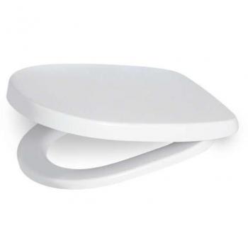 Asiento de Inodoro Ideal Standard Connect con Tapa Caída Amortiguada, Bisagras de Acero Inoxidable, Color Blanco