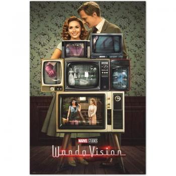 Póster Marvel Wandavision Life On TV 91.5x61cm