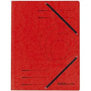Carpeta esquinera A4 con gomas Easyorga, color rojo