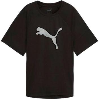 Camiseta de Manga Corta Puma Evostripe Graphic para mujer en color negro