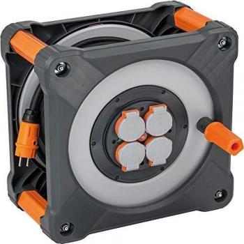 Enrollador eléctrico Brennenstuhl professionalLINE IP44 33m H07RN-F 3G2,5 con protección contra sobrecarga