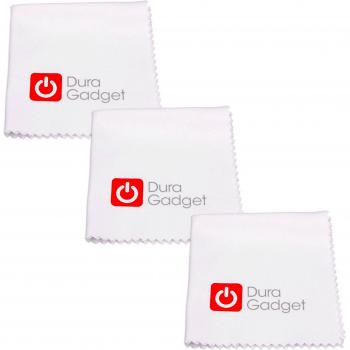DURAGADGET PACK 3 X Gamuzas Limpiadoras Blancas Para Los Prismáticos Andoer 20X50 - Perfecta Para Mantenerlos Intactos En Excursiones / Acampadas