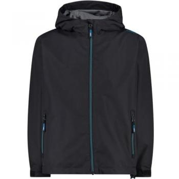 CMP Kids Rain Jacket with Fixed Hood - Unisex - Gray - Size 116