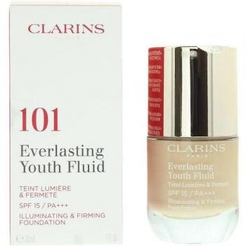 Clarins Everlasting Youth Fluid Illuminating and Firming Foundation SPF 15, 30ml, Shade 101 - Linen