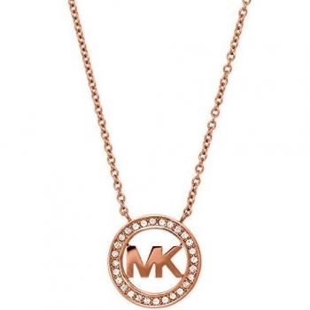 Michael Kors Collar de Mujer con Acero Inoxidable, circón incoloro Redondo
