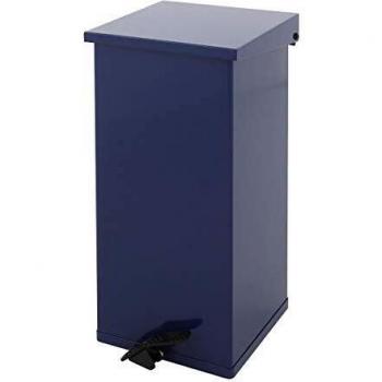 Cesto de Basura a Pedal 55L, Aluminio Blanco, Dimensiones 30x30x60 cm