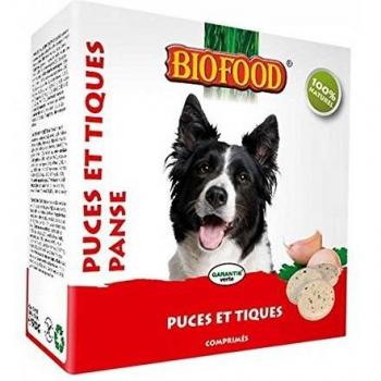 Biofood Antipulgas y Garrapatas con Vientre de Perro - 55 Comprimidos