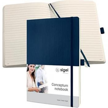Cuaderno Conceptum A4 Softcover 194 páginas rayado 80g azul marino