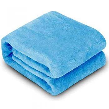 Nobleza Manta Suave de Felpa para Perros Gatos y Otras Mascotas Lavable Color Azul 100 * 120cm