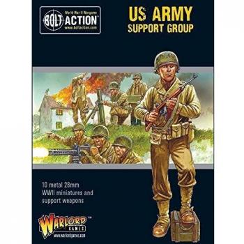 US Army Bolt Action Support Group Miniature Set (HQ, Mortar & MMG)