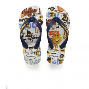 Havaianas Emoji Movie, Chanclas para Unisex Niños, Blanco