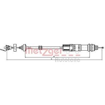 Cable de embrague Metzger 11.2199 para Citroën Berlingo y Peugeot Partner con ajuste automático