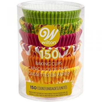 Wilton Standard Baking Cups-Neon Florals 150/Pkg