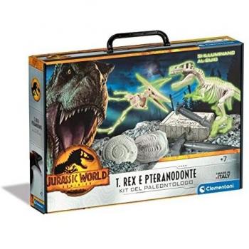Kit de Paleontólogo Jurassic World 3: T-Rex y Pteranodonte, Juego Científico para Excavación y Ensamblaje