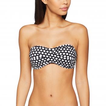 Esprit Crosby Beach Padded Bandeau Parte de Arriba de Bikini, Negro